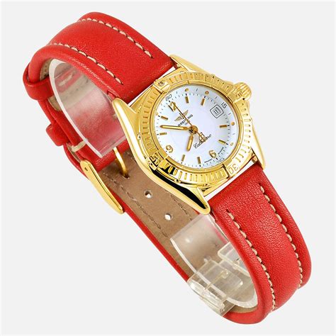 ladies breitling 18k gold callistinos k52345|Pre.